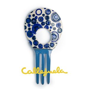 Peineta con adorno de barro