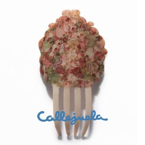 Peineta con decoupage