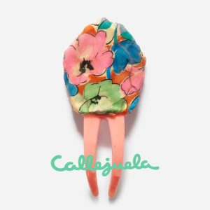 Peineta con adorno de barro