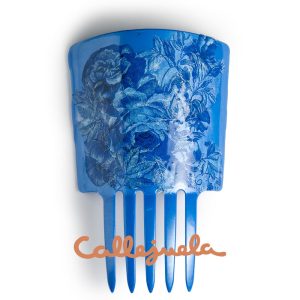 Peineta con decoupage