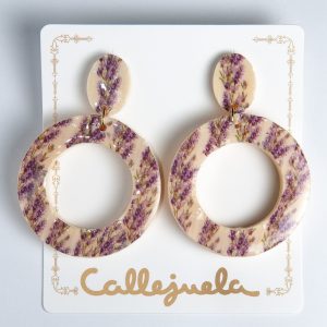 Pendientes de resina