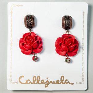 Pendientes de cinabrio