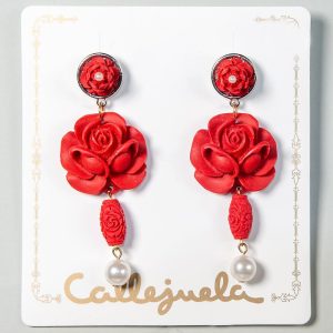 Pendientes de cinabrio