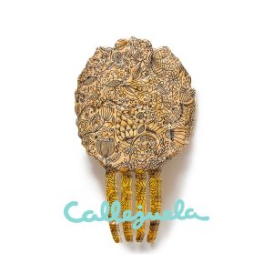 Peineta con decoupage