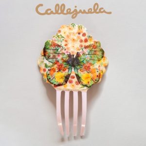 Peineta con decoupage