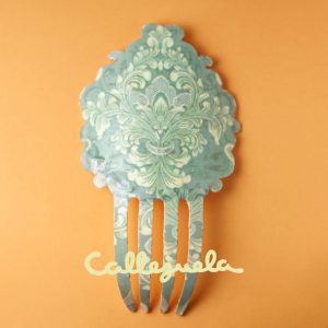 Peineta con decoupage