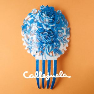 Peineta con decoupage